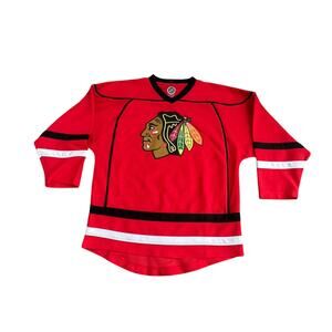 Chicago Blackhawks Red Kids Youth XXL 2XL Blank Hockey Jersey